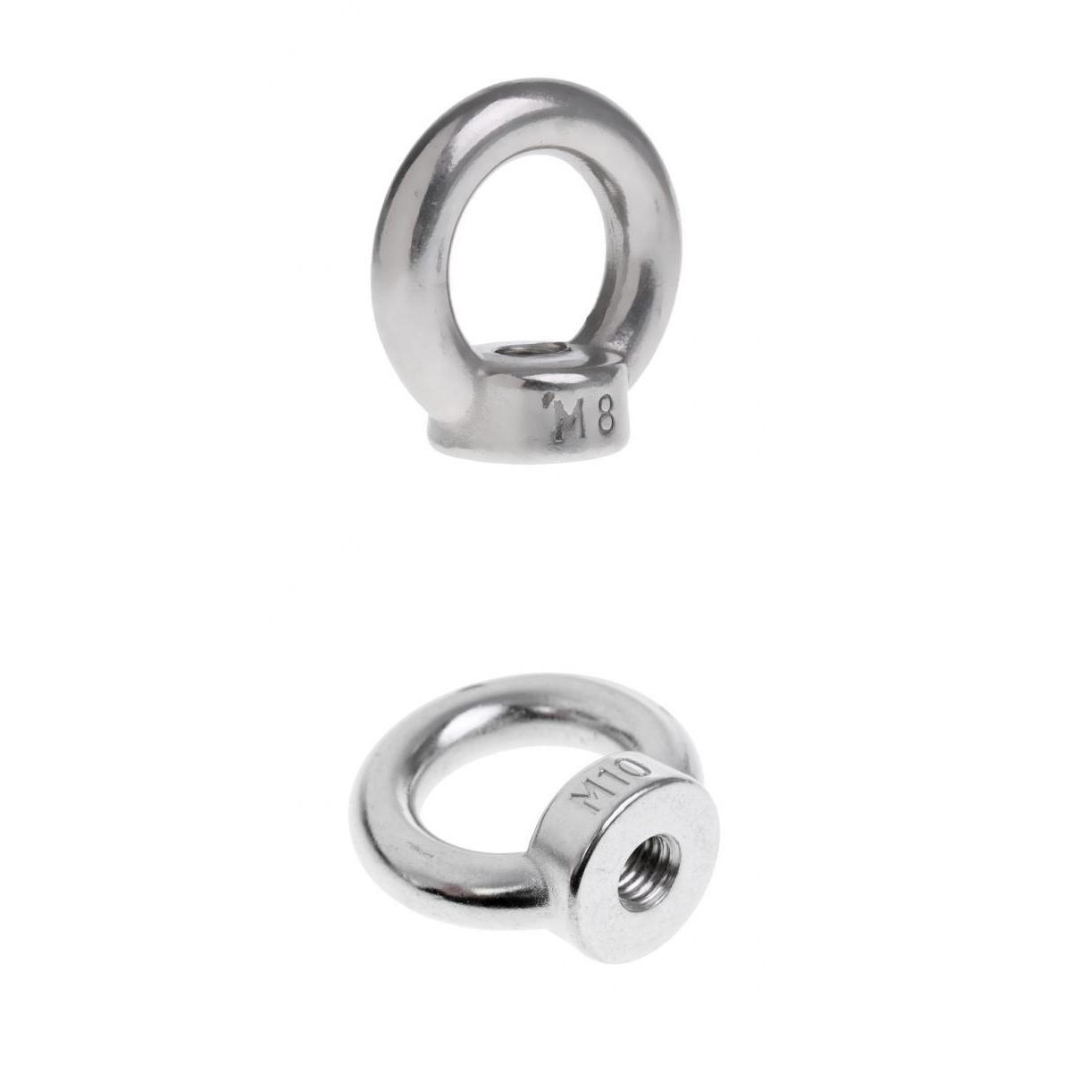 304 Stainless Steel Lifting Eye Nut Ring Shape Nuts M8 M10