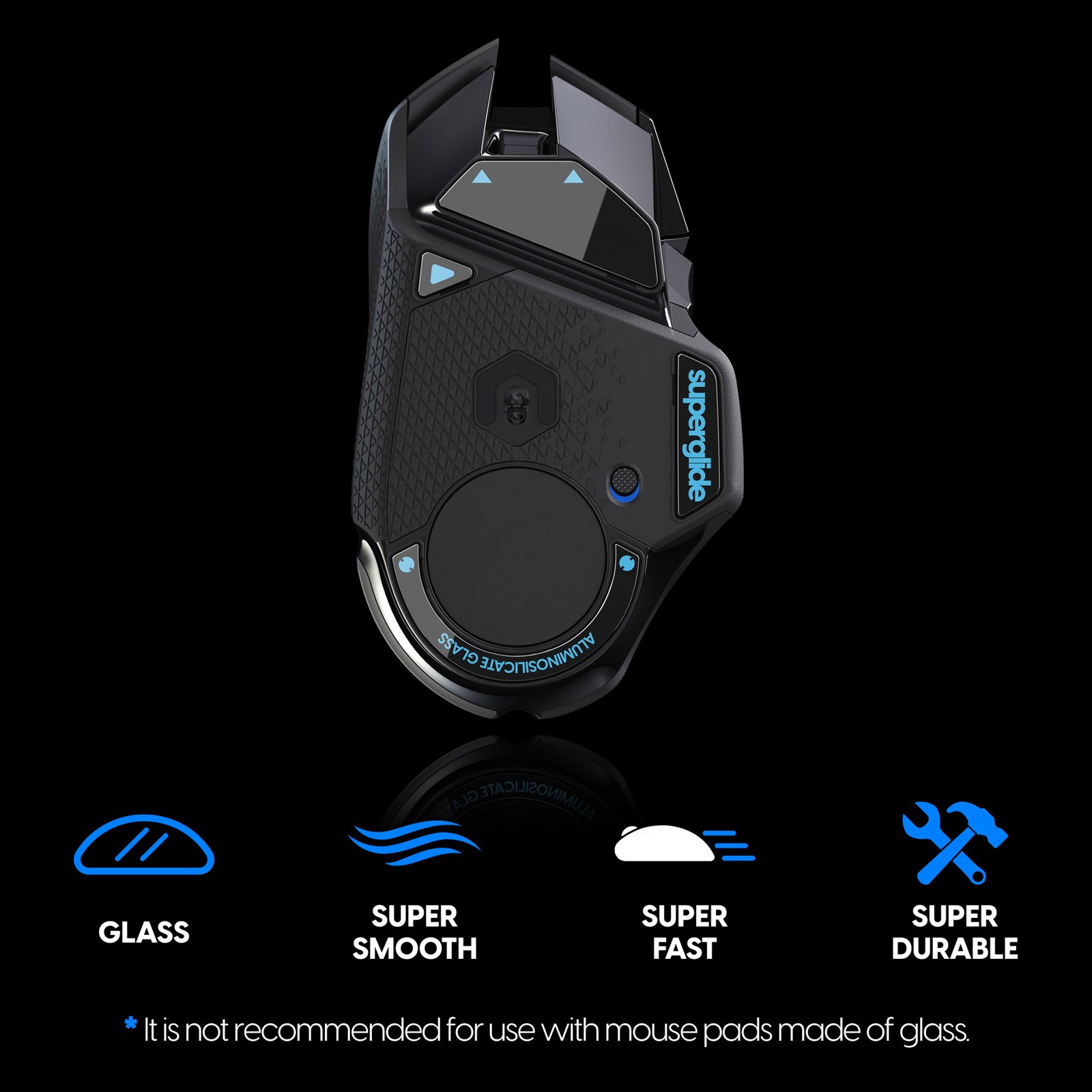 Feet chuột Pulsar Superglide - Logitech G502 Wireless - Đen - Hàng chính hãng