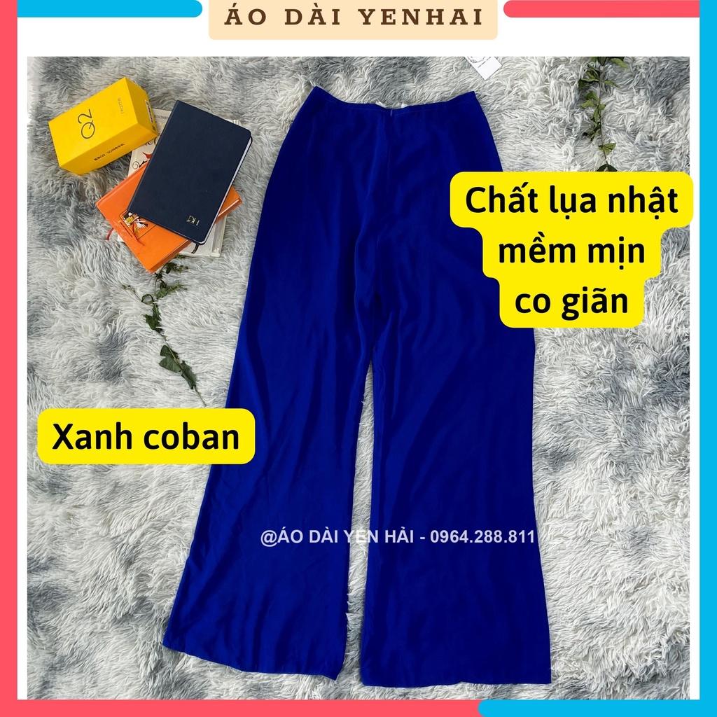 Quần LỤA NHẬT nhiều màu mặc kết hợp với áo dài truyền thống