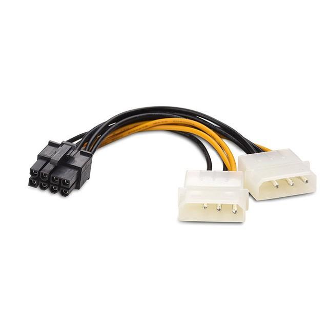 Cable cấp điện 8pin cho VGA từ 4pin IDE