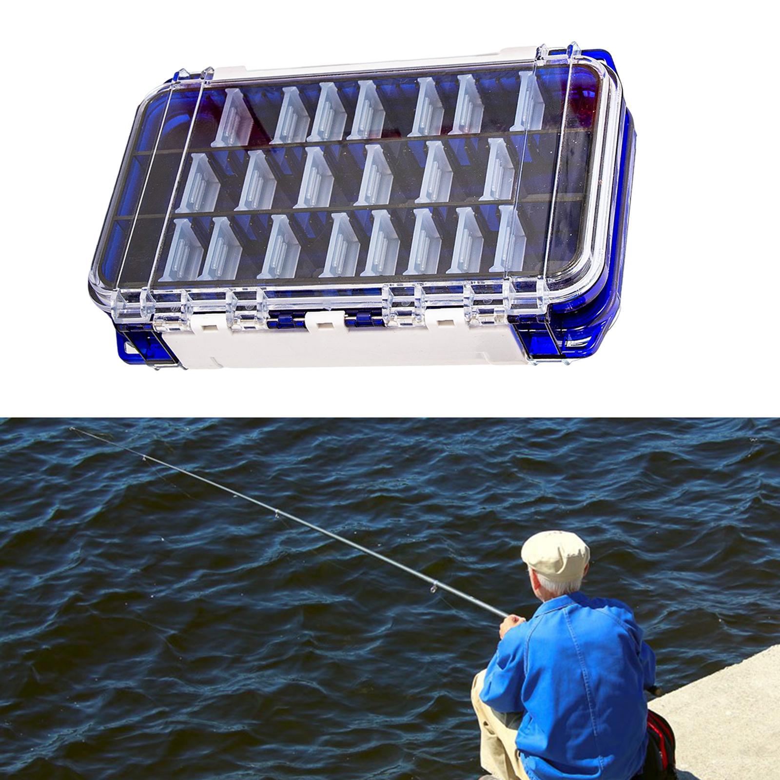 Multi Functional Waterproof Fishing Tackle Box Double Sided Equipment Gear