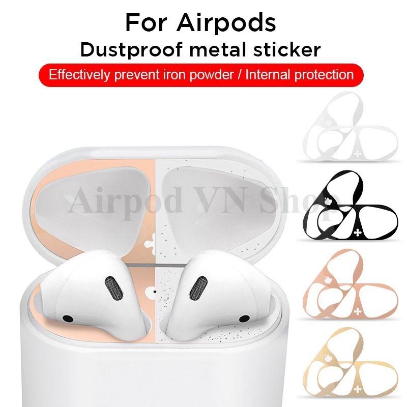 Miếng dán chống bám bẩn nam châm hít hàng loại 1 dành cho airpod 1 và 2, i11,i12, i99, i100.... cao cấp