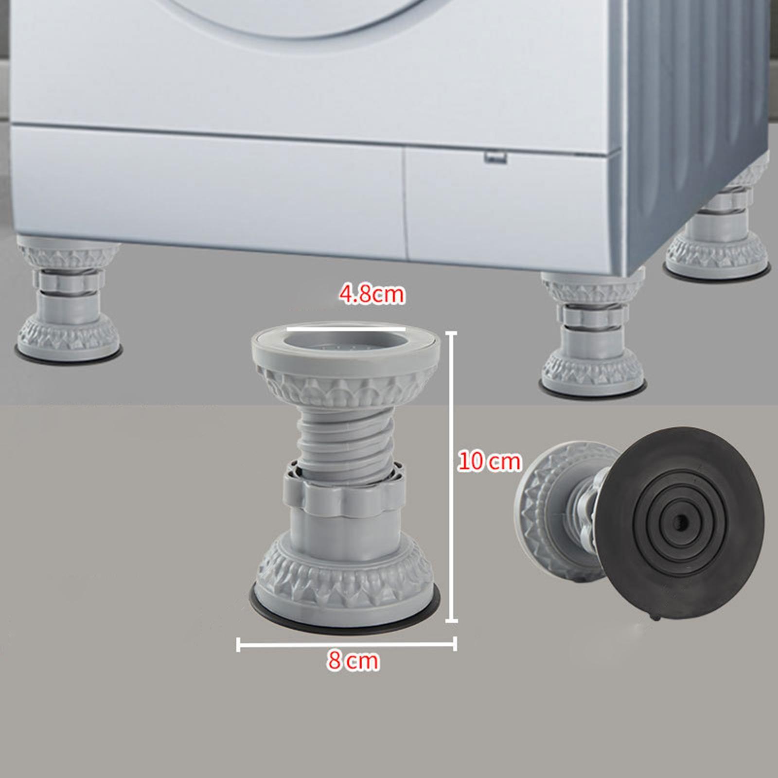 Washing Machine Anti Pad Shockproof Easy to Use Rubber Pad Anti Vibration Pads Heavy Duty Noise Cancelling Non Slip for Kitchen Dorm 4 Pack