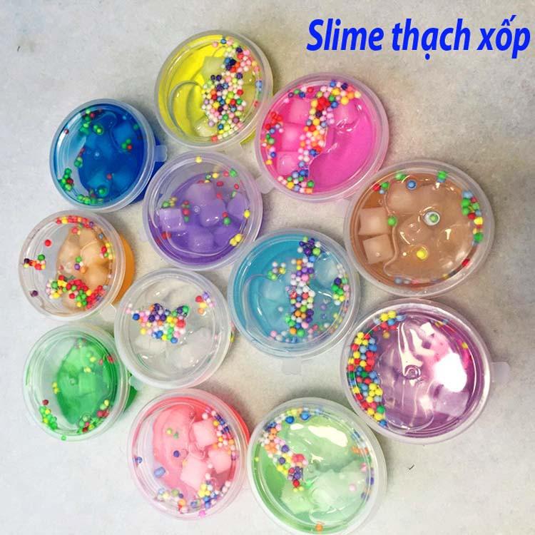 đồ chơi slime - chất nhờn hộp thạch xốp nhỏ mã ENL44 NTIỆN LỢI