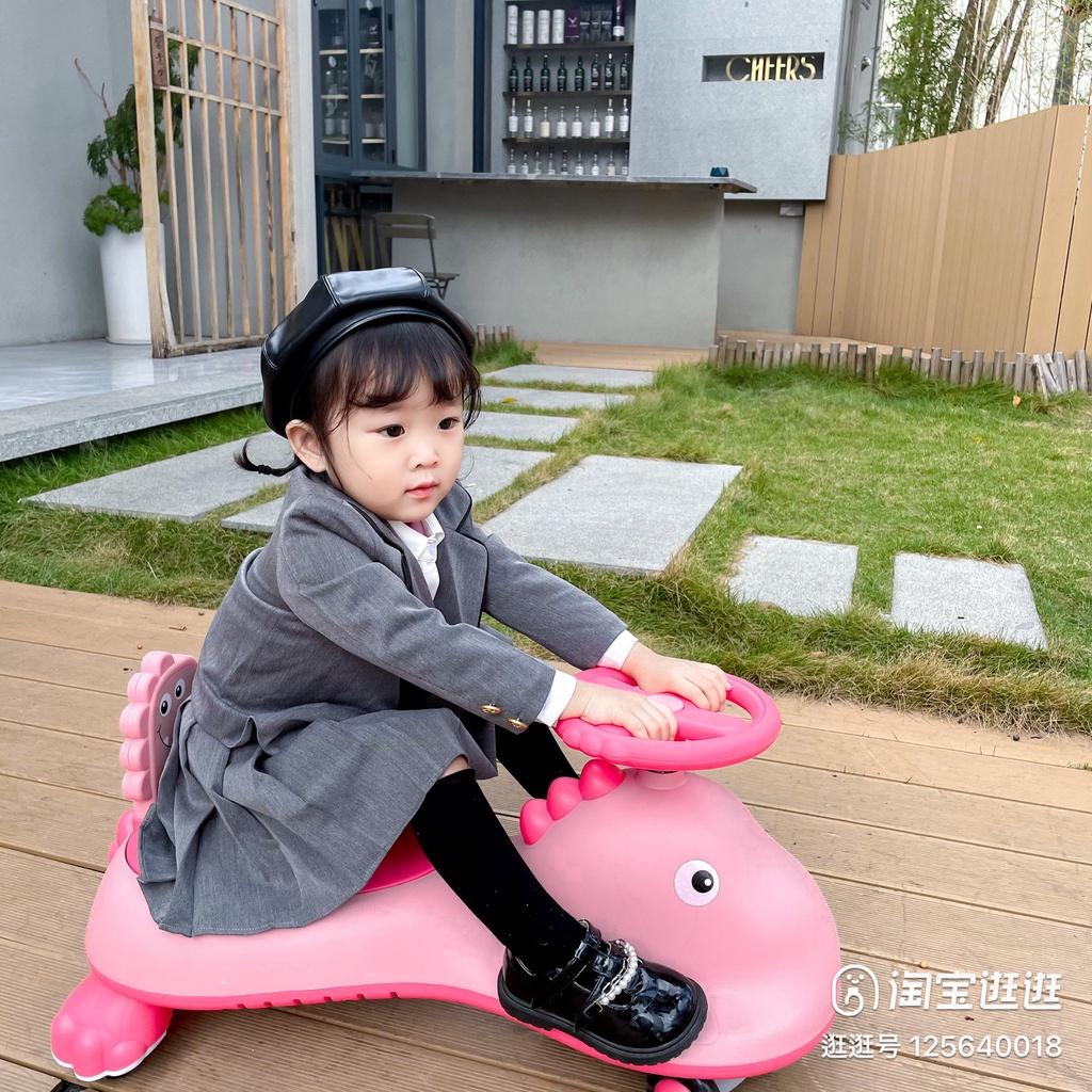Xe Lắc Cho Bé Có Nhạc và Đèn Xe Lắc Khủng Long Chất Liệu Nhựa Nhám An Toàn Cho Bé BST Xe Lắc Chòi Chân Cho Bé 2022
