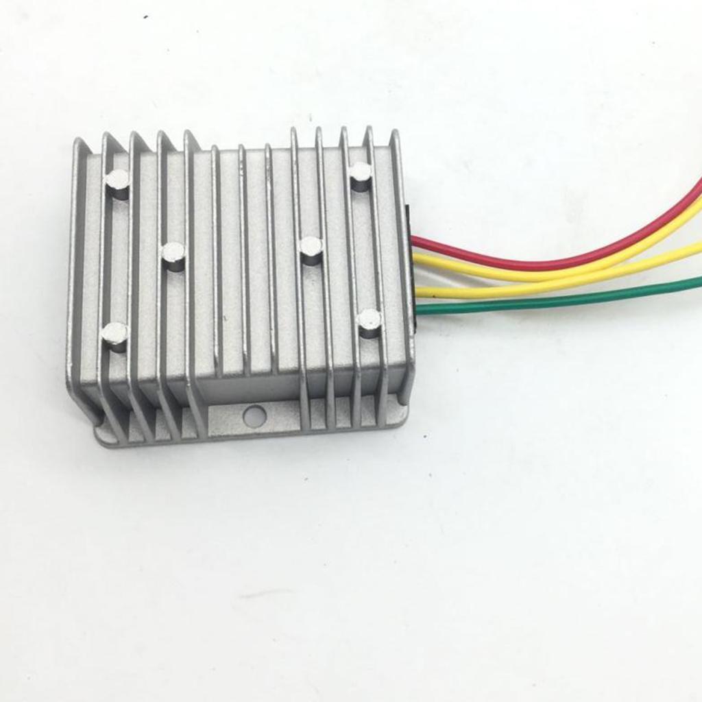 Power 8-40V to 12V 6A DC Voltage Stabilizer Regulator Dustproof Silver