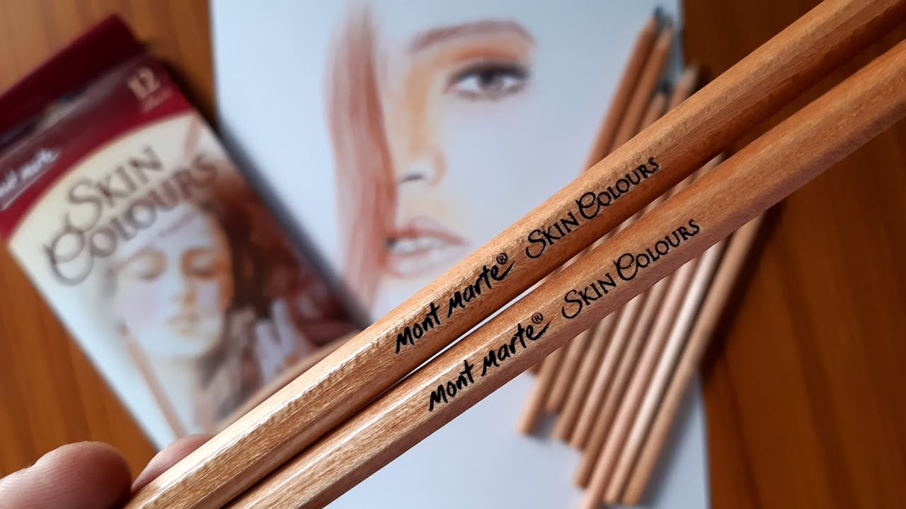 Bộ Bút Chì Màu Skin Colour Pencils 12 Cái – Skin Colours Pencils Mont Marte (Bao Bì Ngẫu Nhiên)