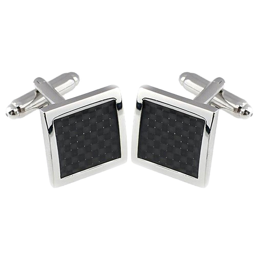 2-13pack 1 Pair Men's Brass Shirt Cufflinks Rectangle Cuff Links Wedding Groom