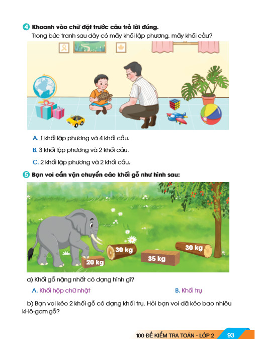 Sách - 100 Đề Kiểm Tra Toán 2 - Biên soạn theo chương trình GDPT mới - ndbooks