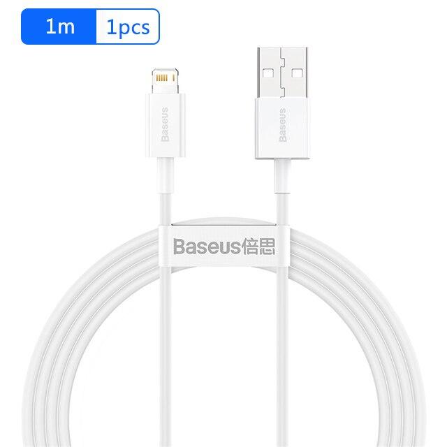 Cáp sạc Baseus Superior Series Fast Charging Data Cable cho 7/8/X/12/13 Series (2.4A,480Mbps,Fast charge,ABS/TPE ) (Hàng chính hãng)