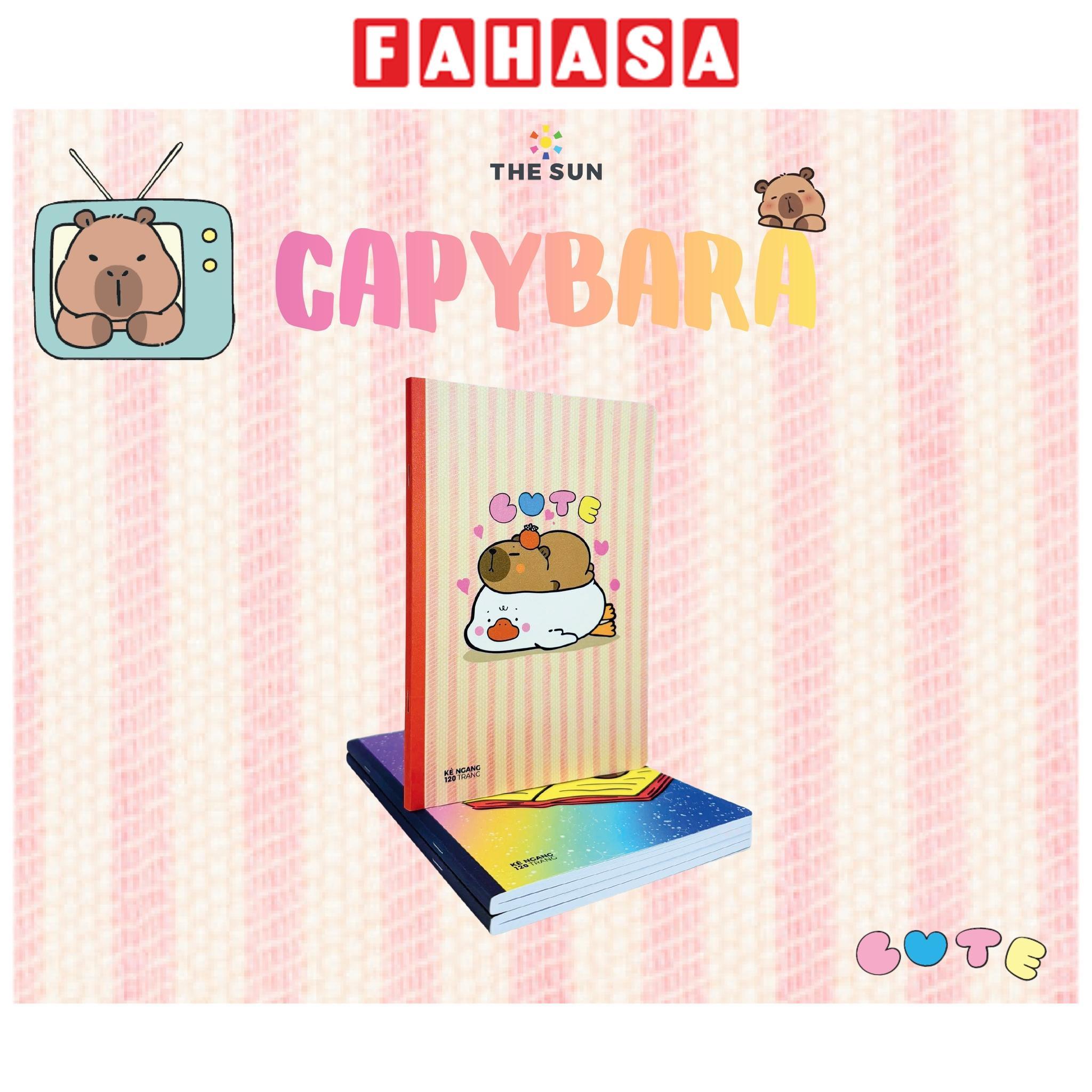 Tập Sinh Viên Capybara - Kẻ Ngang - 120 Trang 100gsm - The Sun 02
