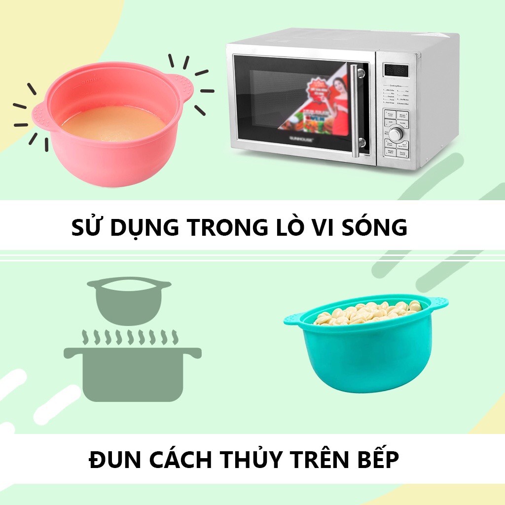 Chén nấu sáp wax lông silicon