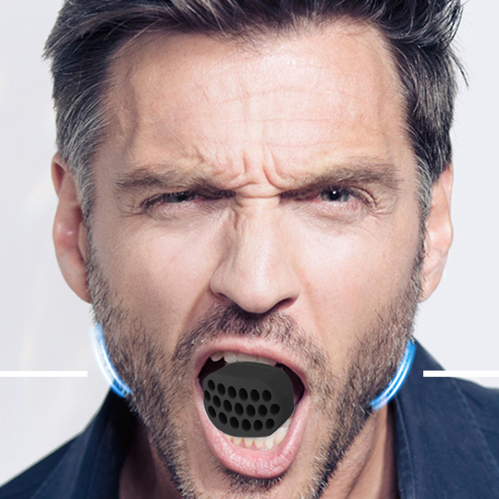 Máy tập cơ mặt Máy tập cơ hàm mềm cho hàm và mặt Máy tập cơ mặt an toàn và thoải mái cho nam và nữ Color: White