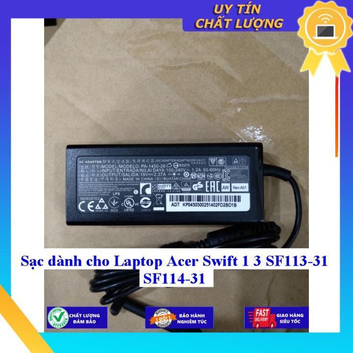 Sạc dùng cho Laptop Acer Swift 1 3 SF113-31 SF114-31 - Hàng Nhập Khẩu New Seal