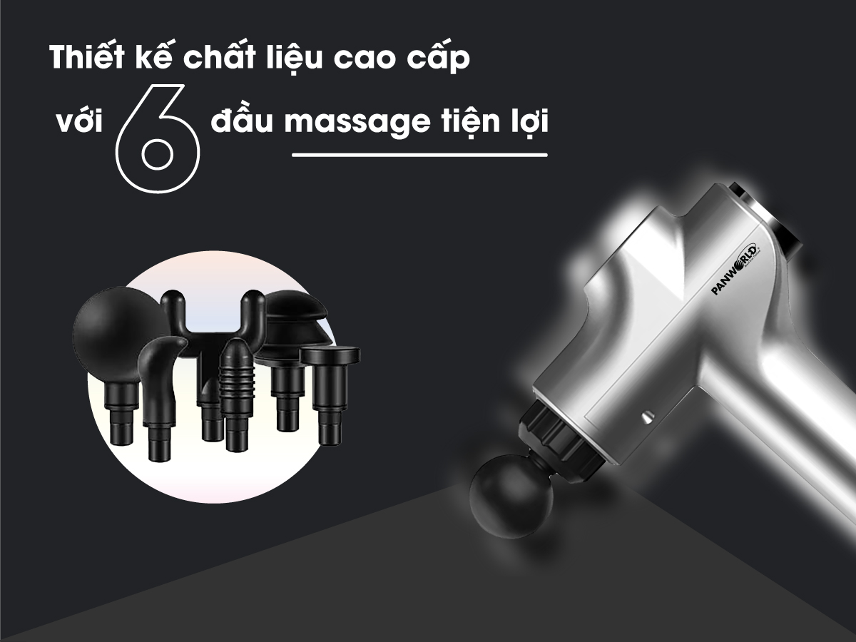 Máy massage cầm tay Panworld PW-3013 99 cấp độ - Hàng chính hãng