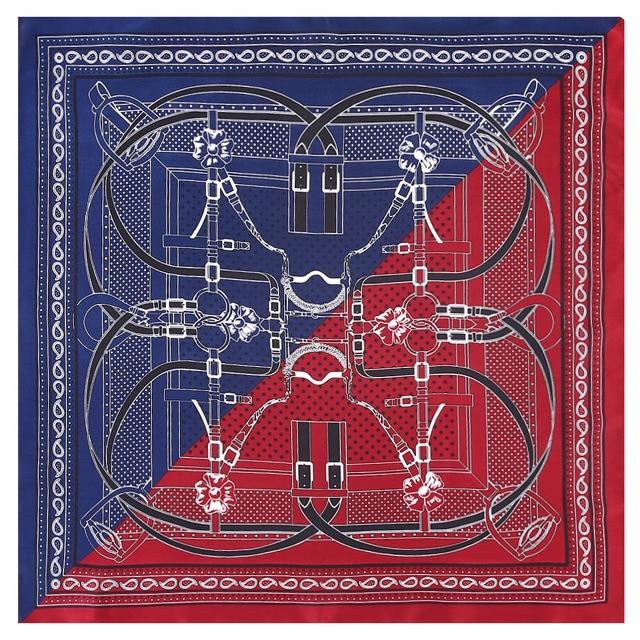 Khăn turban lụa vuông size 55x55cm choàng cổ lụa siêu dễ thương