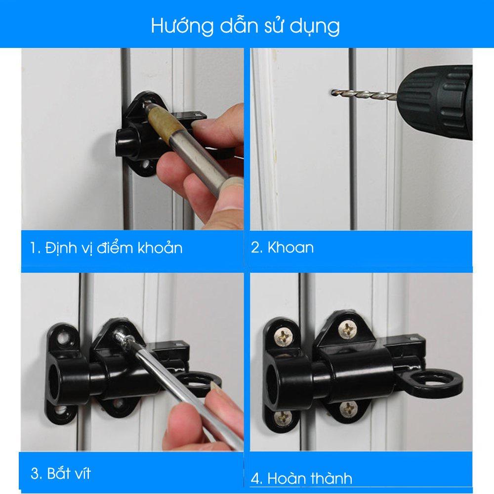 GD419 khóa tự chốt , cửa sổ , cửa tủ , cổng vườn , chuồng vật nuôi