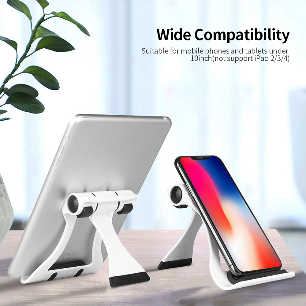 Universal Adjustable Phone Tablet Stand Portable Folding Desktop Bracket Mobile Phone Tablet Holder Black