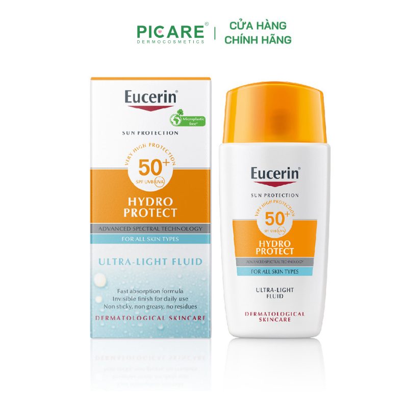 Kem Chống Nắng Cho Da Nhạy Cảm Eucerin Hydro Ultra Light SPF 50+ 50ml