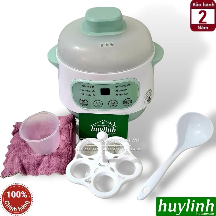 Nồi chưng yến - tiềm - nấu cách thuỷ 1 lít Bennix BN-100A - Màu hồng - Hàng chính hãng