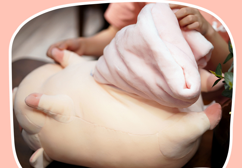 Bộ Chăn Gối Ngủ Trưa 2in1 Hình Heo Dùng Cho  Văn Phòng, Các Bé Đi Học