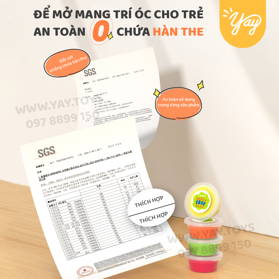 Đất Sét Không Hàn The An Toàn Cho Trẻ 3