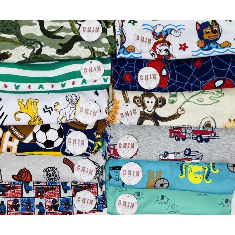 Bộ cotton cho bé vải xuất dư