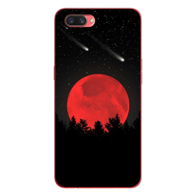 Ốp lưng in cho Oppo Realme C1 mẫu Mặt Trăng Đỏ - Hàng chính hãng