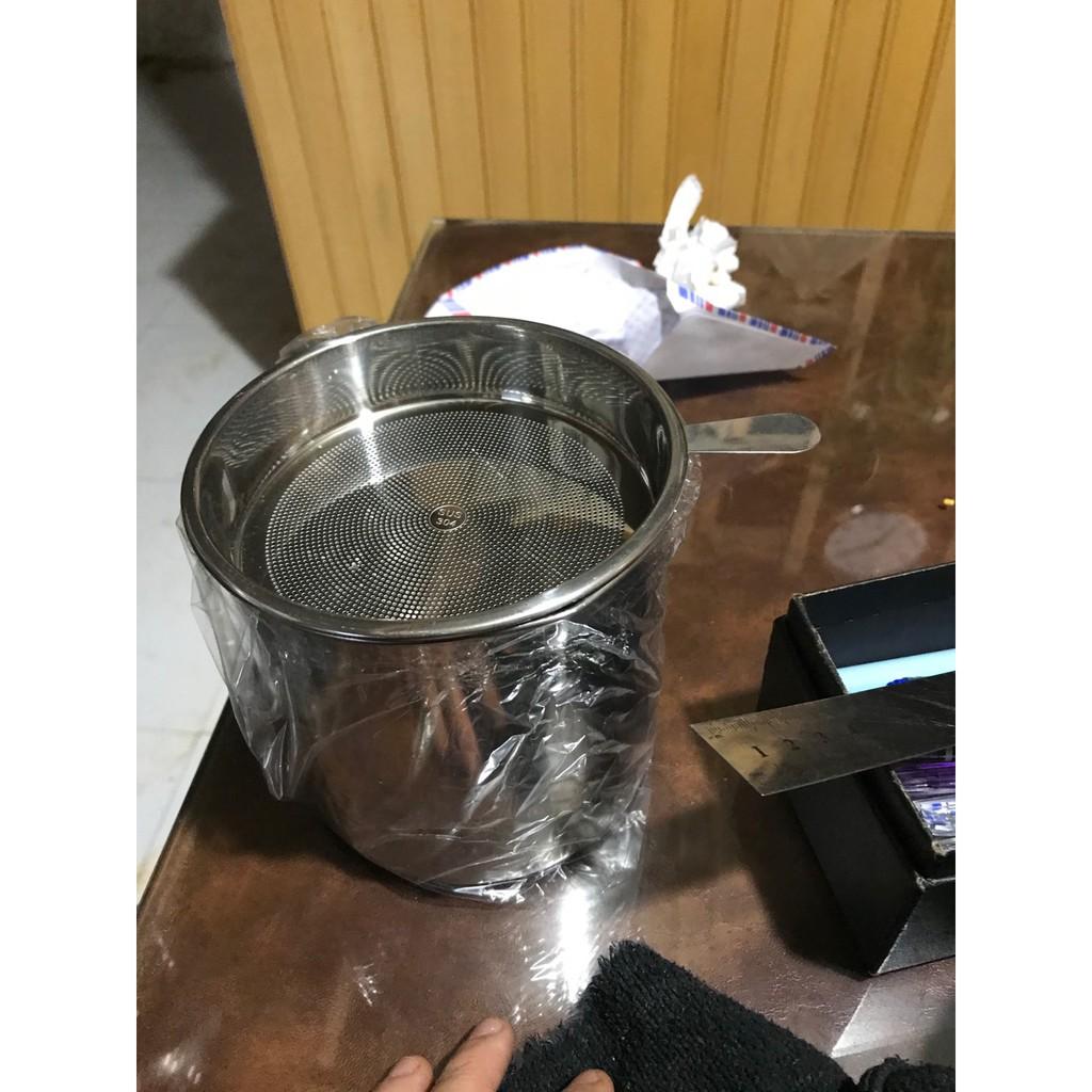 Ca lọc dầu inox 304 Bằng Thép Không Gỉ - Bình đựng dầu bằng thép không gỉ 304 kèm lưới lọc 1.3 Lít