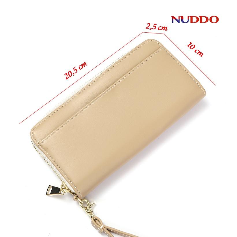 Ví Nữ dài cầm tay cao cấp NUDDO đựng tiền, điện thoại, thẻ nhiều ngăn thiết kế đẹp thời trang sang trọng NUV004