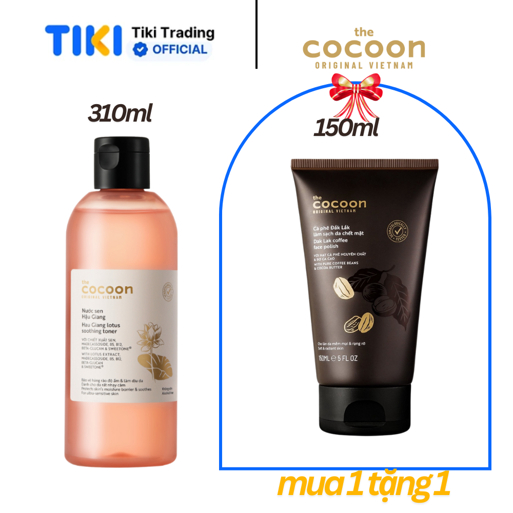 Nước sen Hậu Giang (toner) giúp phục hồi cho da rất nhạy cảm Cocoon 310ml