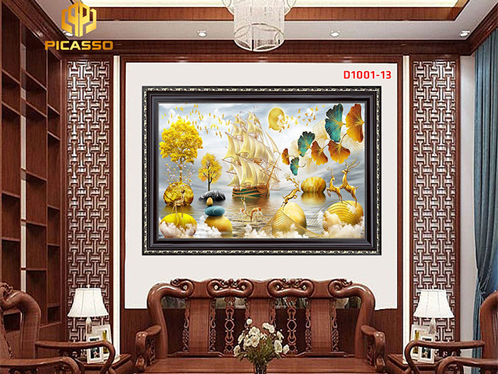 Tranh kính cường lực Hiện đại D1001