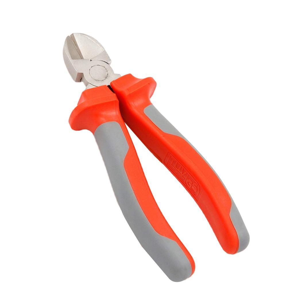 Curved Pliers with Insulating Plastic Handle Wire Pliers Tools 6 Inches