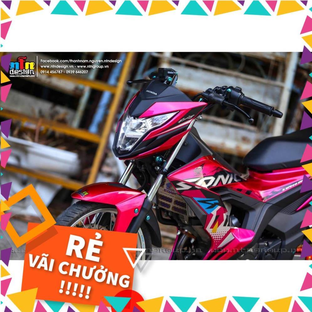 Tem Rời Sonic Mẫu Hồng Đen Xanh