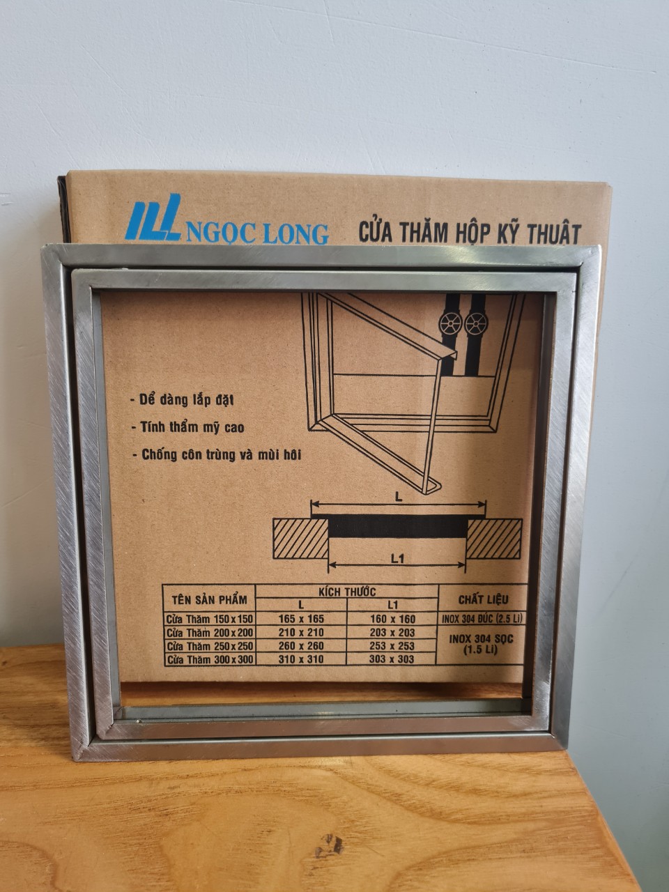 cửa thăm hộp kỹ thuật 25x25