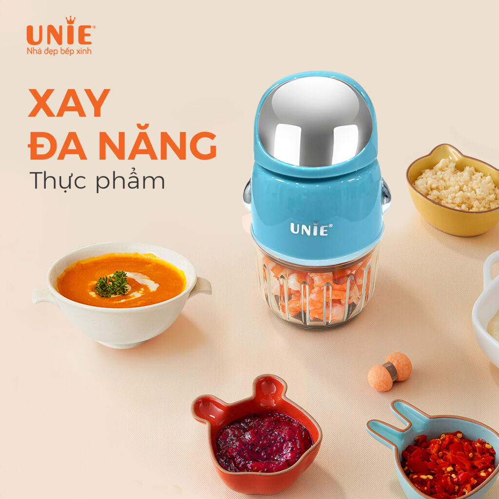 Máy xay mini UMB02, lưỡi dao 3 tầng inox 304,cối thuỷ tinh cao cấp, xay đa năng công suất lớn, bảo hành 12 tháng-hàng chính hãng