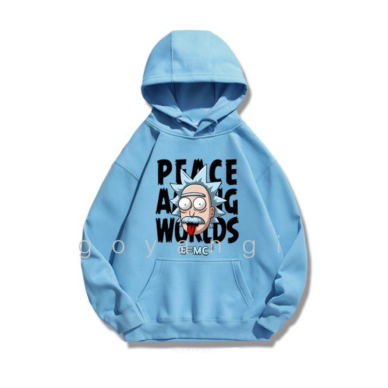 Áo hoodie Rick bác học oversize Unisex phong cách Hàn Quốc