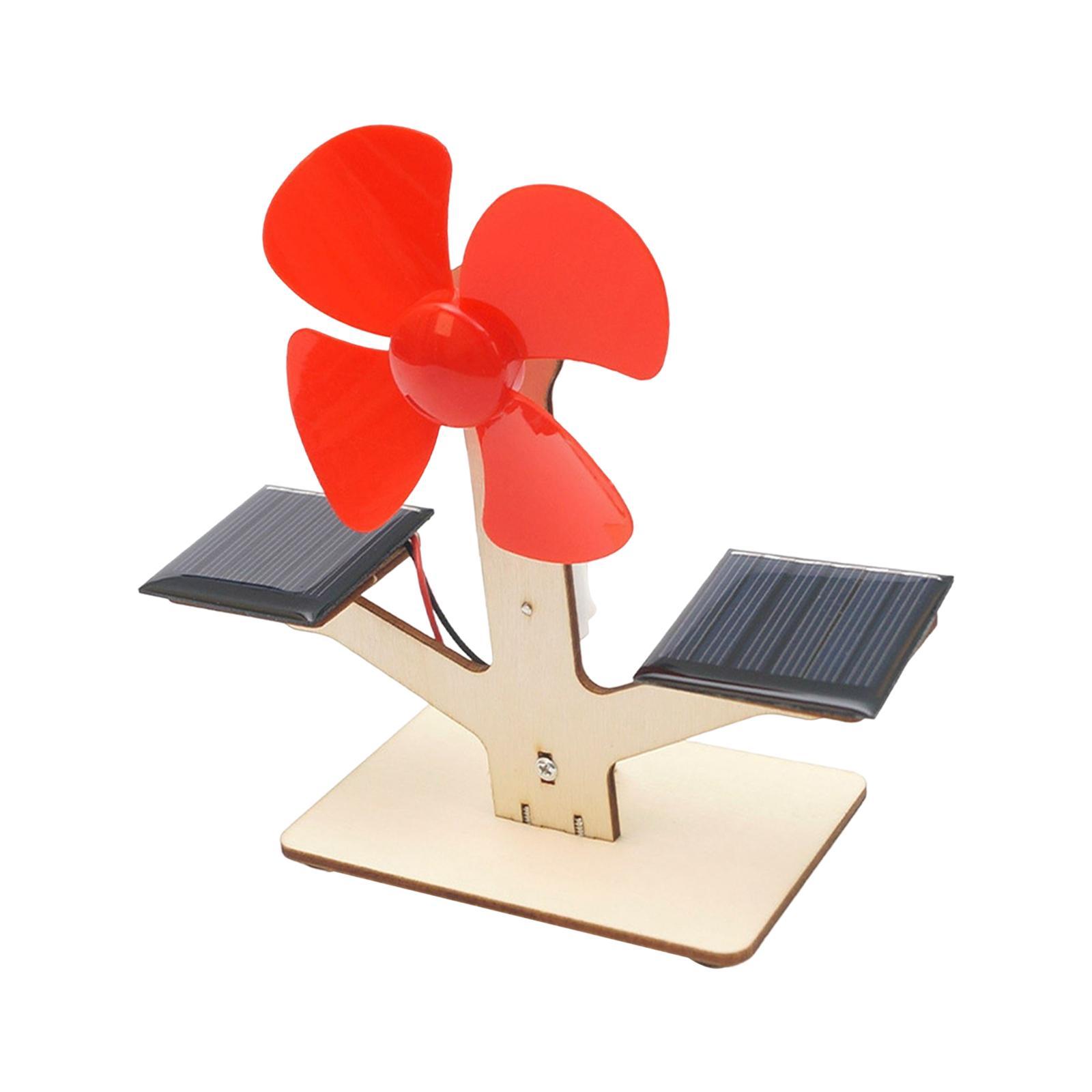 Solar Fans Panel Kit Science Experiment Projects DIY Assembly Kit Propeller