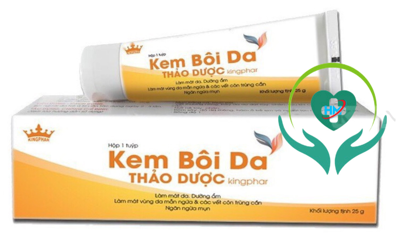 Kem bôi da Thảo dược Kingphar, tube 25g, dưỡng ẩm, ngừa mụn, giảm mẩn ngứa trên da