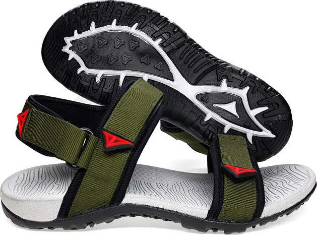 Giày sandal nam Việt Thủy quai ngang VT01 -xanh rêu