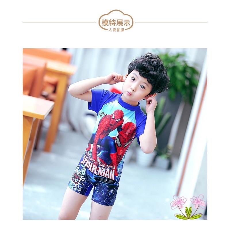 Bộ bơi liền thân siêu anh hùng cho bé trai Boi021 hè siêu ngầu cho bé size từ nhí đến đại lên tới 48kg