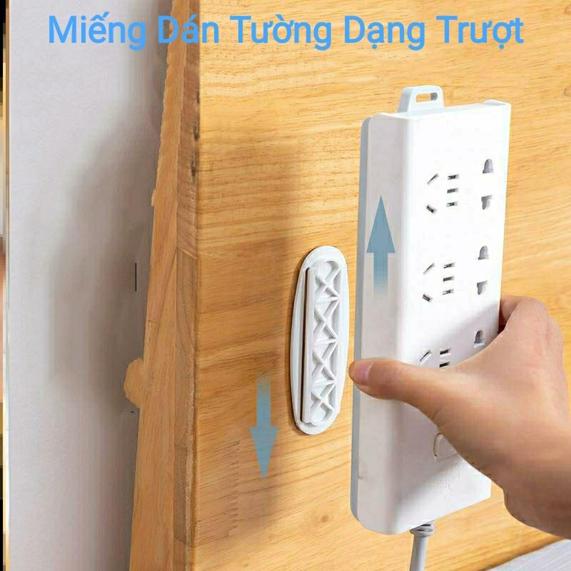 Miếng dán dạng trượt AB kiểu thanh cài giúp treo các vật dụng gia đình, điều khiển, ổ cắm điện...dễ dàng tháo dỡ mang đi