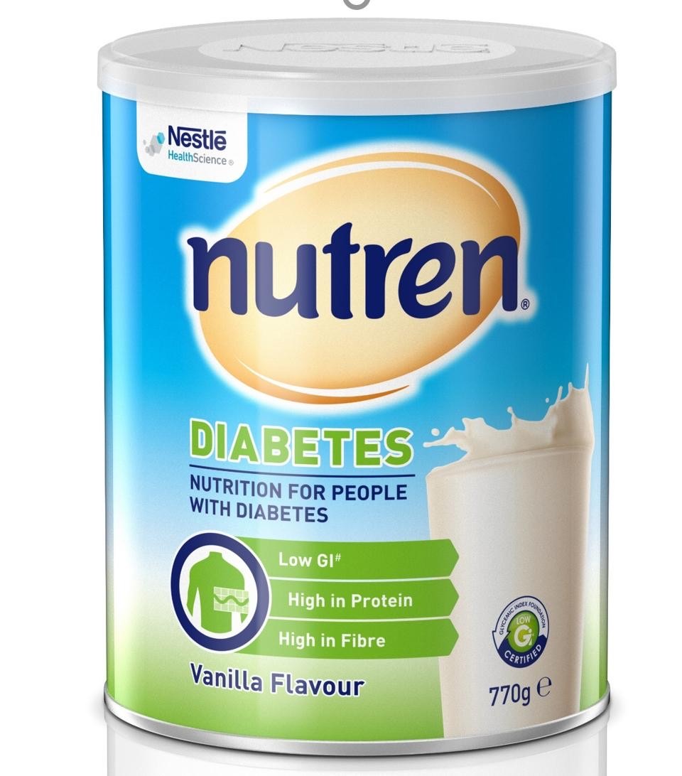 COMBO 2 LON SỮA BỘT NUTREN DIABETES 770G (DÀNH CHO NGƯỜI TIỂU ĐƯỜNG) DATE 9/2023