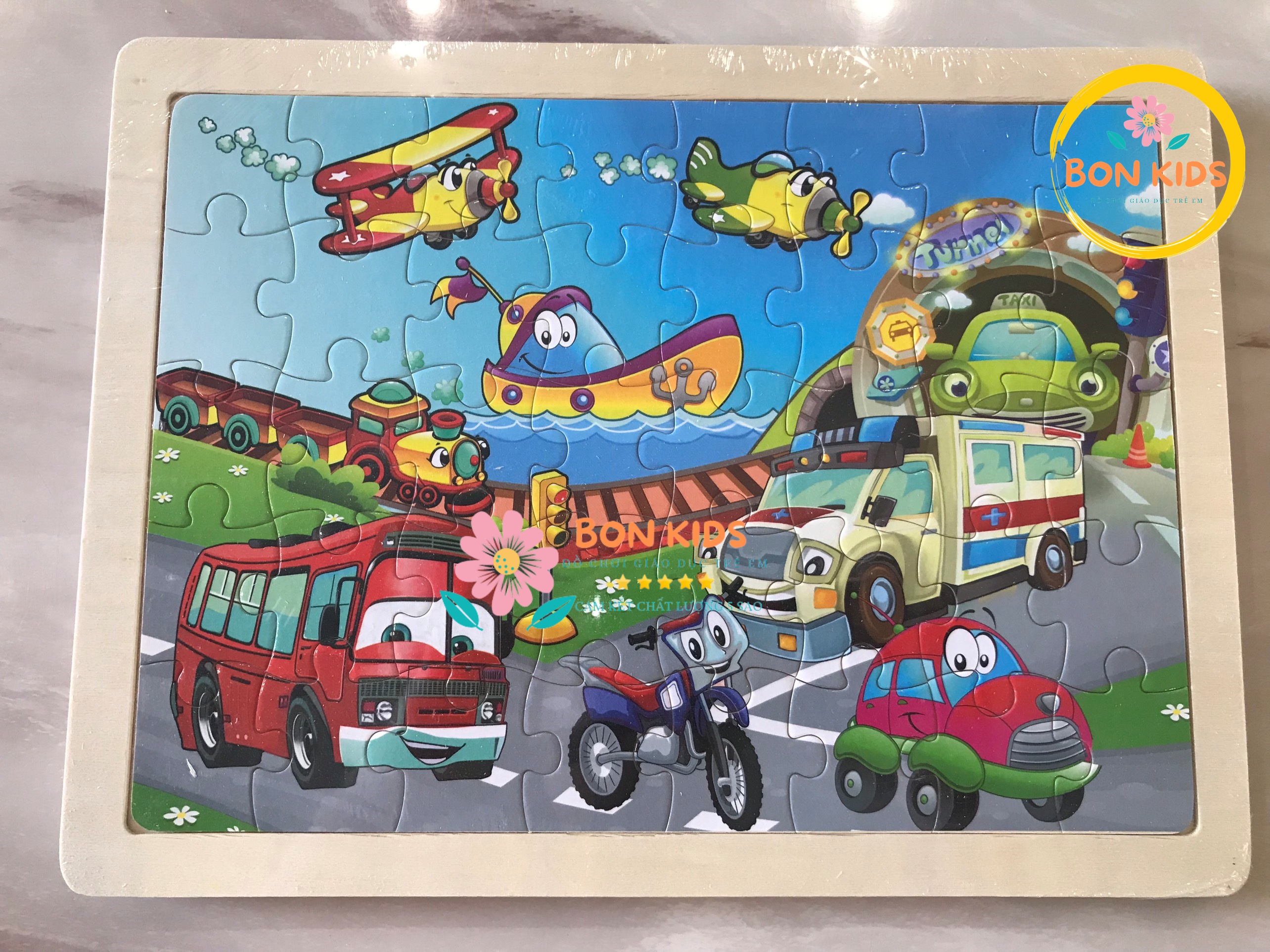 Đồ chơi tranh xếp hình 40 mảnh puzzle cho bé - Đồ chơi giáo dục thông minh trẻ em