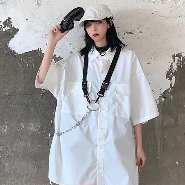 Áo sơmi tặng kèm phụ kiện chain ring