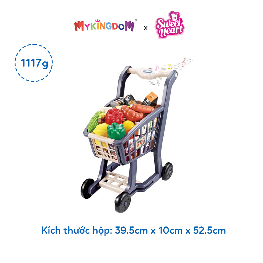 Đồ Chơi SWEET HEART Xe Đẩy Siêu Thị Có Nhạc Và Đèn Xám SH668/GRY