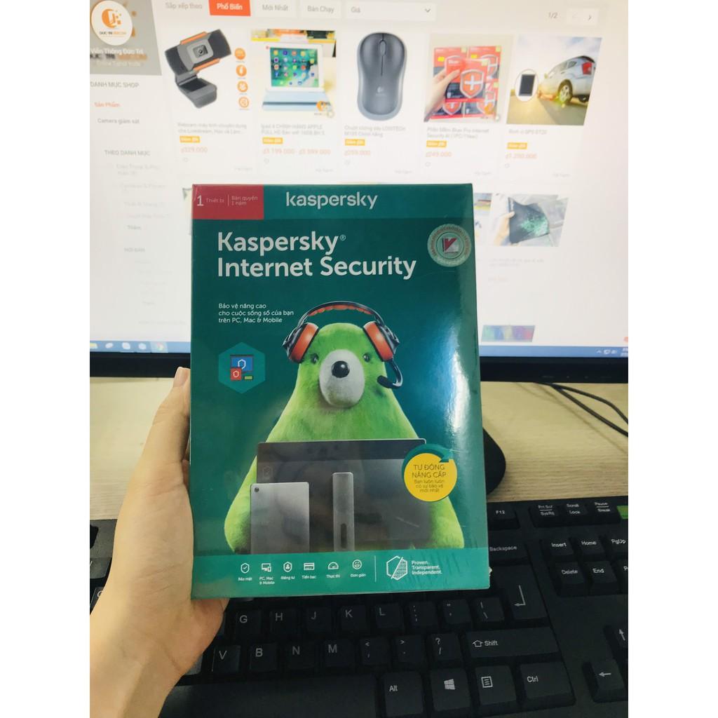 Phần Mềm Kaspersky Internet Security 1-5PC/1Year