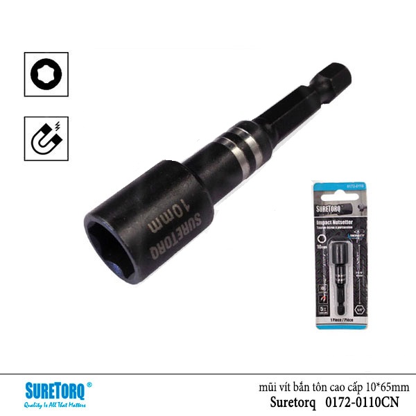 Mũi siết vít tôn SURETORQ 0172-0110CN 10*65mm (Impact)