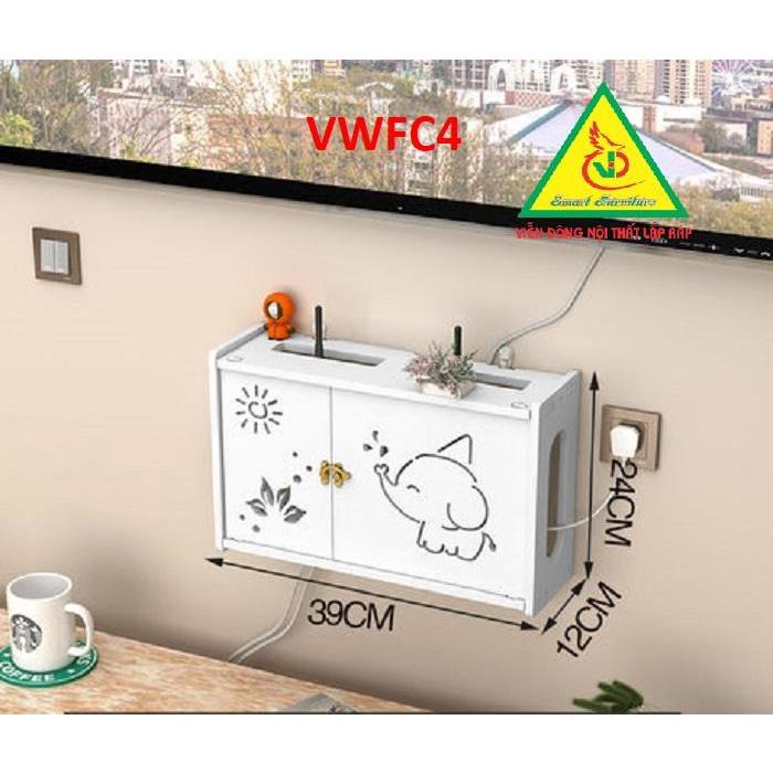 KỆ WIFI TREO TƯỜNG - TỦ KỆ ĐA NĂNG VWFC01- NỘI THẤT LẮP RÁP VIENDONG ADV