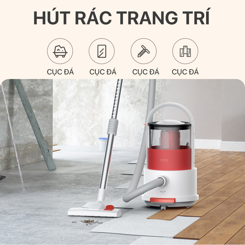 Máy hút bụi khô và ướt Deerma TJ200 - Hàng nhập khẩu